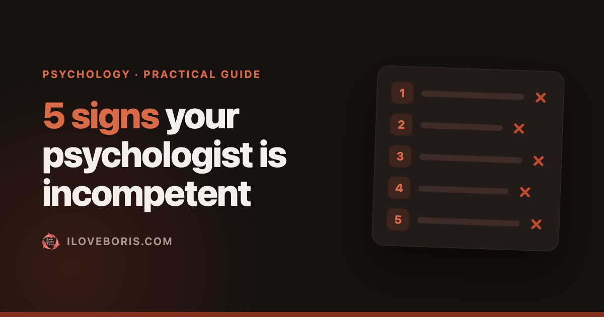 5 Signs Your Psychologist Is Incompetent
